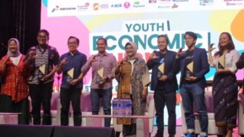 Talkshow Youth Economic Night yang diselenggarakan CORE Indonesia di M Bloc Space, Jakarta Selatan pada Sabtu, (9/12/2023). (Dok: Tantri Amela Iskandar/Suara.com)